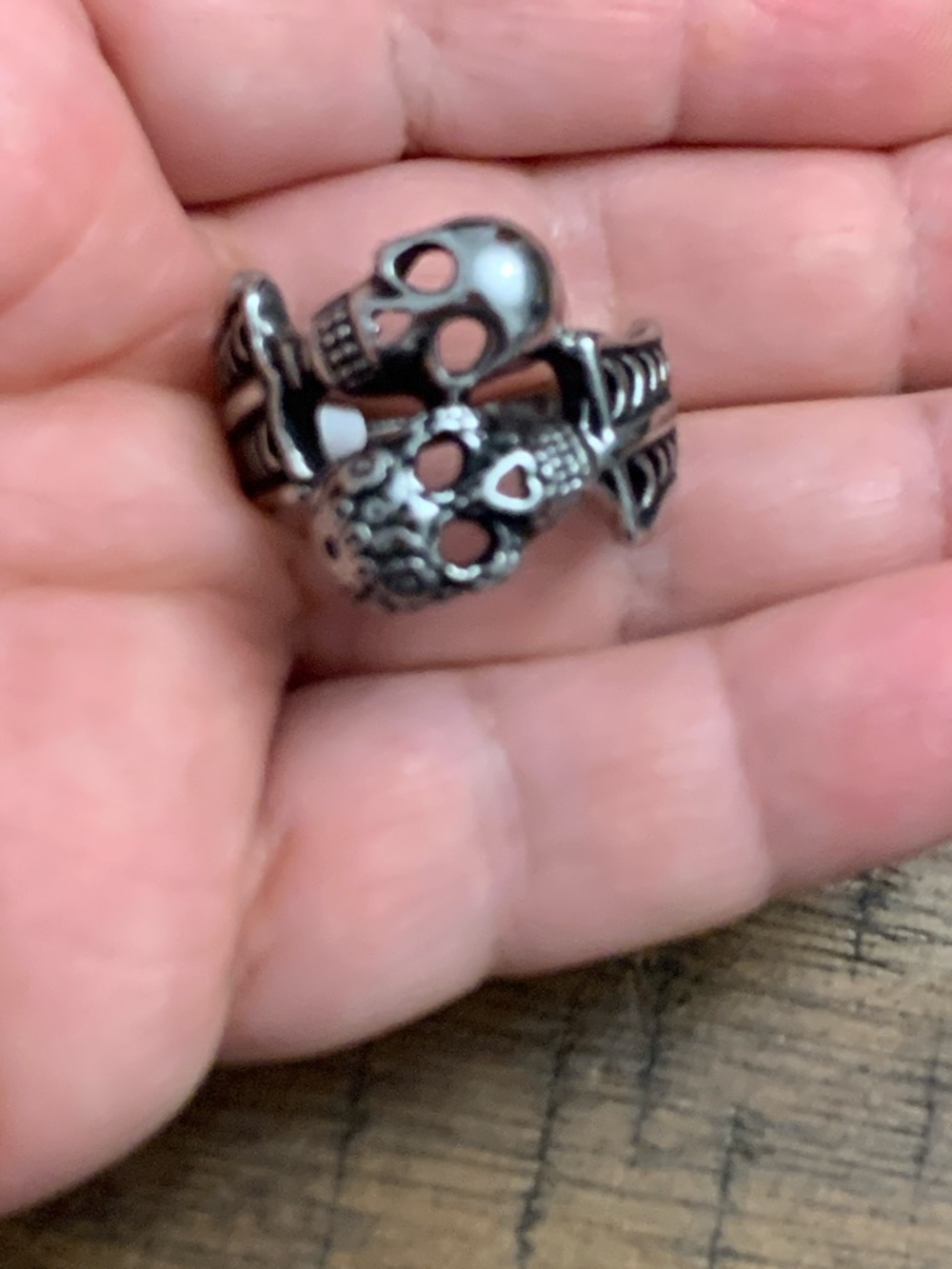 TK Men's Devil Skull Statement Ring